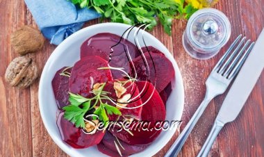 شمندر مشوي ومتبل بالثوم للرجيم