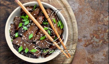 اللحم بالسمسم..سهل وسريع