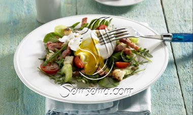 سلطة البيض باللحم لرجيم صحي