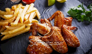 أجنحة الدجاج بالعسل والليمون