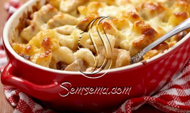 دجاج مع الباستا والجبن بالفرن