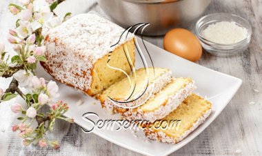 كيك جوز الهند بالأناناس