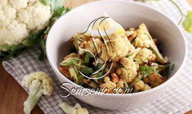 سلطة القرنبيط مع صوص الليمون