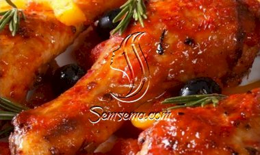 دجاج مشوي بالبابريكا والزيتون
