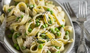 باستا الدجاج والبازيلا