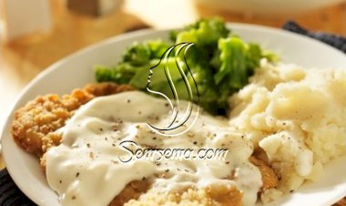 ستيك دجاج مقلي