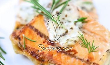 سلمون بالكريمة