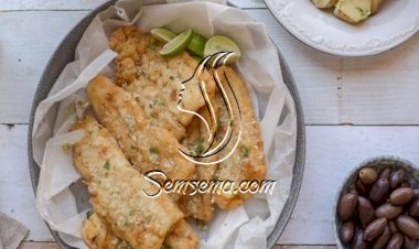 فيليه السمك المقلي مع الثوم والأعشاب