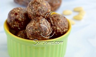 كرات التمر بالطحينة