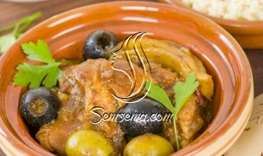 دجاج بالزيتون والنعنع