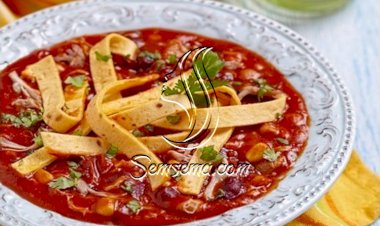 شوربة الدجاج بالتورتيلا