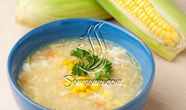 شوربة الدجاج بالخضراوات والذرة