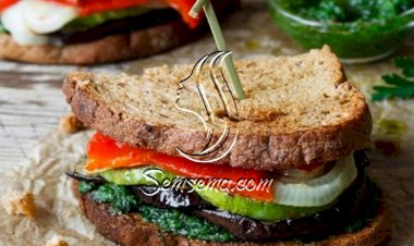 ساندويش الخضار المشوية للرجيم