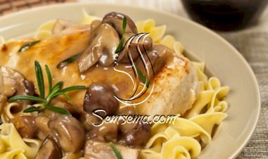 دجاج بالليمون وصوص الفطر