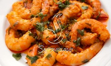 روبيان مشوي بصلصة الطماطم