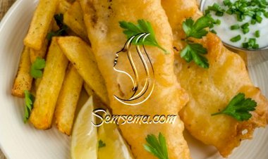 سمك مع بطاطس مقلية