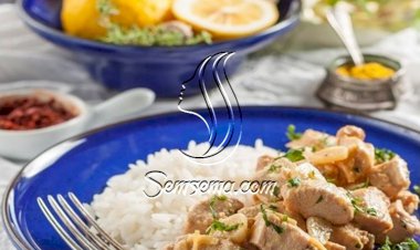 أرز بالليمون مع الدجاج