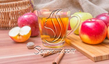 عصير التفاح بالقرفة الساخن