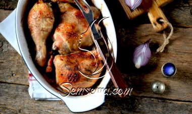 صينية الدجاج بالبصل