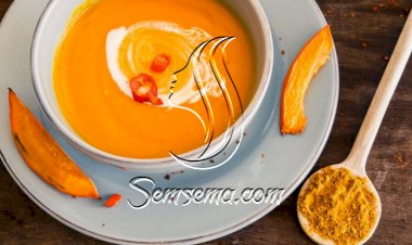 شوربة القرع بالكاري