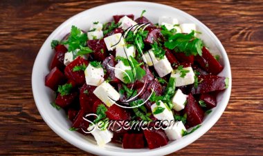 سلطة الشمندر بجبن الفيتا