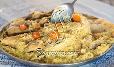 مقلوبة الزهرة باللحم