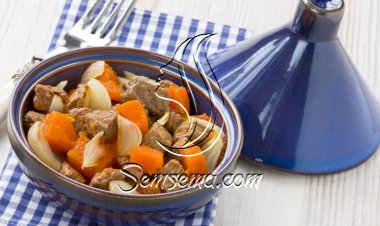 طاجن لحم بالخضار لرجيم صحي