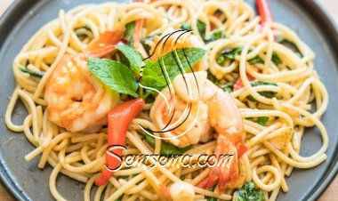 باستا مع الروبيان بالليمون