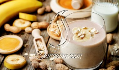 سموذي الموز بزبدة الفول السوداني