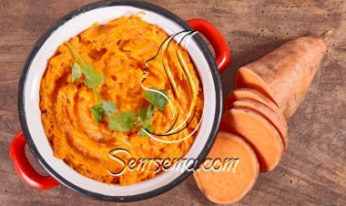 البطاطا الحلوة المهروسة