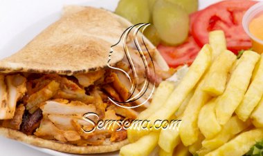 شاورما دجاج مشوية بالفرن