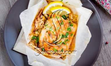 سمك فيليه مشوي بالثوم والليمون للرجيم