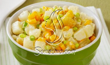 سلطة الذرة بالزبادي