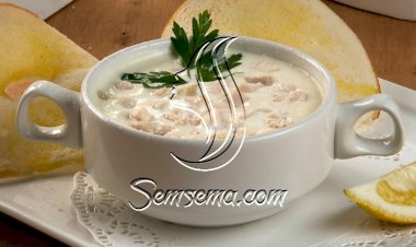 شوربة الدجاج بالكريمة