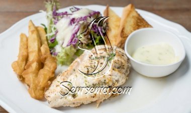 ستيك دجاج بالكريمة