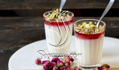 طريقة مهلبية بماء الورد