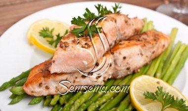 سمك مشوي بالليمون لرجيم صحي