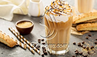 ايس كوفي بالفانيلا والكريمة