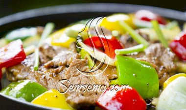 ستيك بالفلفل الملون