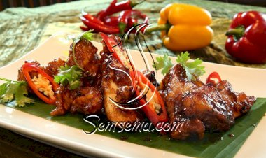 الدجاج المقلي مع صلصة الباربيكيو