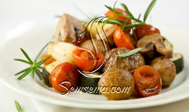 كوسا مع بطاطس مشوية للرجيم