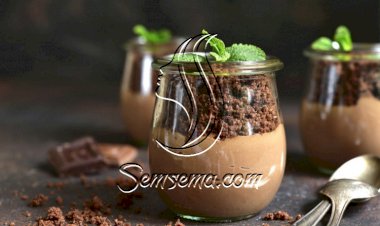 حلى كاسات تشيز كيك الشوكولاتة