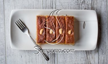 حلى السميد المحموس البارد