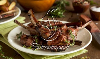 لحم خروف مشوي بالفرن