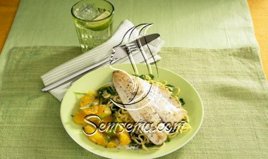 فيليه السمك مع البرتقال والطرخون