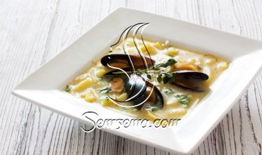 شوربة المحار بالكريمة