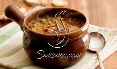 شوربة العدس البني