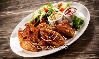 أجنحة الدجاج بالزنجبيل والبرتقال لمقبلات شهية