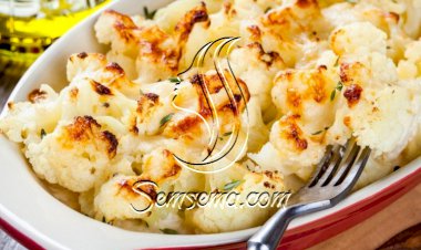 قرنبيط مشوية مع جبن البارميزان للرجيم