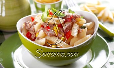 سلطة مكرونة بالتونة